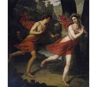 YIMACBJXX Famoso Cuadro Arte Pared Pintura Decorativa Pauline nel ruolo di Daphne in fuga da Robert Lefevre para la Decoración de la Sala de Estar 60x90cm