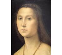 YIMACBJXX Famoso Cuadro Arte Pared Pintura Decorativa Ritratto di donna Raffaello Sanzio Raffaello para la Decoración de la Sala de Estar 60x90cm