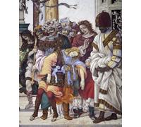 YIMACBJXX Famoso Cuadro Arte Pared Pintura Decorativa Storie di San di Filippino Lippi para la Decoración de la Sala de Estar 60x90cm