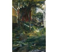 YIMACBJXX Famoso Cuadro Arte Pared Pintura Decorativa Strada a Brekkestø di Christian Krohg para la Decoración de la Sala de Estar 60x90cm