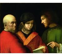 YIMACBJXX Famoso Cuadro Arte Pared Pintura Decorativa the Three Ages of Man by Giorgione Da Castelfranco para la Decoración de la Sala de Estar 60x90cm
