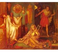 YIMACBJXX Famoso Cuadro en Lienzo Artistica Imagen Lienzo Il ritorno di Delia di Dante Gabriel Rossetti para Decoración de Paredes 60x90cm