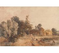 YIMACBJXX Famoso Cuadro en Lienzo Artistica Imagen Lienzo Il tempo del raccolto di Peter De Wint para Decoración de Paredes 60x90cm