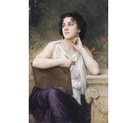 YIMACBJXX Famoso Cuadro en Lienzo Artistica Imagen Lienzo la Foglia di William Adolphe Bouguereau para Decoración de Paredes 60x90cm