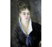 YIMACBJXX Famoso Cuadro en Lienzo Artistica Imagen Lienzo La signora in nero' di Pierre Auguste Renoir para Decoración de Paredes 60x90cm