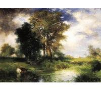 YIMACBJXX Famoso Cuadro en Lienzo Artistica Imagen Lienzo la tempesta passeggera di Moran para Decoración de Paredes 60x90cm