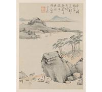 YIMACBJXX Famoso Cuadro en Lienzo Artistica Imagen Lienzo Paesaggi stagionali Foglia C di Xiao Yuncong para Decoración de Paredes 60x90cm