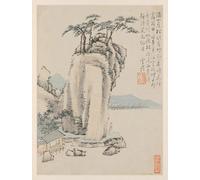 YIMACBJXX Famoso Cuadro en Lienzo Artistica Imagen Lienzo Paesaggi stagionali Foglia G Precedente Foglia di Xiao Yuncong para Decoración de Paredes 60x90cm
