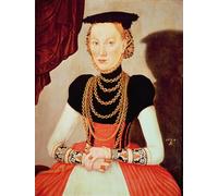 YIMACBJXX Famoso Cuadro en Lienzo Artistica Imagen Lienzo Ritratto di donna di Lucas Cranach il Giovane para Decoración de Paredes 60x90cm
