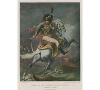YIMACBJXX Famoso Cuadro en Lienzo Artistica Imagen Lienzo Ufficiale dei cacciatori a cavallo alla carica di Theodore Gericault para Decoración de Paredes 60x90cm