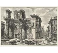 YIMACBJXX Famoso Cuadro en Lienzo Artistica Imagen Lienzo Veduta dei resti del Foro di Nerva Gezichten di Battista Piranesi para Decoración de Paredes 60x90cm