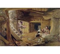YIMACBJXX Famoso Impresiones de Lienzo Pintura Poster Il mio nel Bastione Du Mat Sebastopol di William Simpson para la Decoración del Hogar de la Oficina 60x90cm