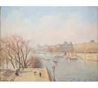 YIMACBJXX Famoso Impresiones de Lienzo Pintura Poster Luce del mattino di Camille Jacob Pissarro para la Decoración del Hogar de la Oficina 60x90cm