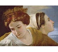 YIMACBJXX Famoso Impresiones de Lienzo Pintura Poster Particolare Adorazione del Vitello d'Oro Prima di Nicolas para la Decoración del Hogar de la Oficina 60x90cm