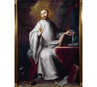 YIMACBJXX Famoso Impresiones de Lienzo Pintura Poster Rappresentazione di San Bernardo di Chiaravalle di Miguel Cabrera para la Decoración del Hogar de la Oficina 60x90cm