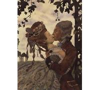 YIMACBJXX Famoso Lienzo Imagen Art Painting Art Cuadro il bacio di Konstantin Somov para Decoraciones del Hogar 60x90cm