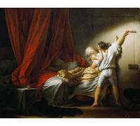 YIMACBJXX Famoso Lienzo Imagen Art Painting Art Cuadro il Chiavistello della serratura di Jean Honoré Fragonar para Decoraciones del Hogar 60x90cm