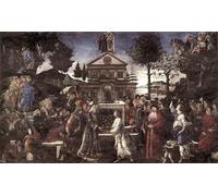 YIMACBJXX Famoso Lienzo Imagen Art Painting Art Cuadro la Tentazione di Cristo di Sandro Botticelli para Decoraciones del Hogar 60x90cm