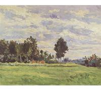 YIMACBJXX Famoso Lienzo Imagen Art Painting Art Cuadro Landschaft in Der Ile De France di Paul Cézanne para Decoraciones del Hogar 60x90cm