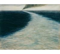YIMACBJXX Famoso Lienzo Imagen Art Painting Art Cuadro Marine Avec Sillage di Leon Spilliaert para Decoraciones del Hogar 60x90cm