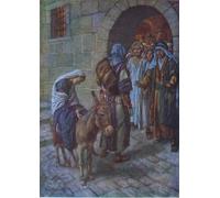 YIMACBJXX Famoso Lienzo Imagen Art Painting Art Cuadro Non c'è posto alla locanda di Harold Copping para Decoraciones del Hogar 60x90cm