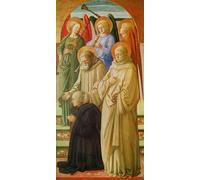 YIMACBJXX Famoso Lienzo Imagen Art Painting Art Cuadro Raffigurante l'Incoronazione della Vergine del Beato Angelico para Decoraciones del Hogar 60x90cm