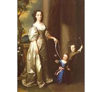 YIMACBJXX Famoso Lienzo Imagen Art Painting Art Cuadro Ritratto della signora Fane con i suoi figli John e Anne di Mercier para Decoraciones del Hogar 60x90cm
