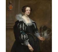 YIMACBJXX Famoso Lienzo Imagen Art Painting Art Cuadro Ritratto di Anna Wake diVan Dyck para Decoraciones del Hogar 60x90cm