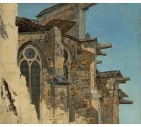 YIMACBJXX Famoso Lienzo Imagen Art Painting Art Cuadro Studio della rovina Altenberg di Achenbach para Decoraciones del Hogar 60x90cm