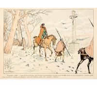 YIMACBJXX Famoso Lienzos Fotos Póster de Lienzo Illustrazione tratta dal libro Giovanna d'Arco di Paul De Semant para la Decoración del Hogar del Dormitorio 60x90cm