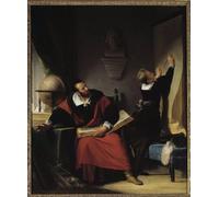 YIMACBJXX Famoso Lienzos Fotos Póster de Lienzo la conferenza di Enrico IV il re di Francia con il suo precettore di Evariste para la Decoración del Hogar del Dormitorio 60x90cm