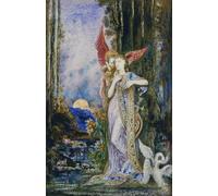 YIMACBJXX Famoso Lienzos Fotos Póster de Lienzo l'ispirazione di Gustave Moreau para la Decoración del Hogar del Dormitorio 60x90cm