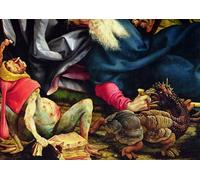 YIMACBJXX Famoso Lienzos Fotos Póster de Lienzo Particolare della tentazione di Sant'Antonio dalla Pala di Isenheim di Matthias Grünewald para la Decoración del Hogar del Dormitorio 60x90cm