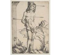 YIMACBJXX Famoso Lienzos Fotos Póster de Lienzo Saintbound to the Column di Albrecht Dürer para la Decoración del Hogar del Dormitorio 60x90cm