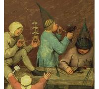 YIMACBJXX Lienzo Imagen Art Particolare della sezione della mano sinistra che mostra i bambini che fanno i giocattoli di Pieter Bruegel il Vecchio para Decoraciones del Hogar 60x90cm