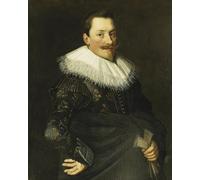 YIMACBJXX Lienzos Fotos Póster de Lienzo Ritratto di un gentiluomo in piedi a mezza lunghezza che indossa un costume con oro di Paulus Moreelse para la Decoración del Hogar del Dormitorio 60x90cm