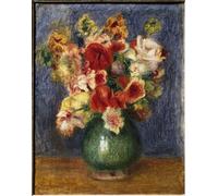 YIMACBJXX Pinturas Famosas Cuadro Arte Pared Pintura Decorativa Fiori in vaso di Pierre Auguste Renoir para la Decoración de la Sala de Estar 60x90cm