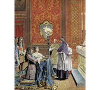 YIMACBJXX Pinturas Famosas Cuadro Arte Pared Pintura Decorativa Il matrimonio segreto di XIV detto il Re Sole di Maurice Leloir para la Decoración de la Sala de Estar 60x90cm