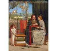 YIMACBJXX Pinturas Famosas Cuadro Arte Pared Pintura Decorativa la Vergine Maria di Dante Gabriel Charles Rossetti para la Decoración de la Sala de Estar 60x90cm
