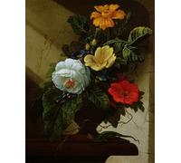 YIMACBJXX Pinturas Famosas Cuadro Arte Pared Pintura Decorativa Natura morta con fiori di Elias Van Den Broeck para la Decoración de la Sala de Estar 60x90cm