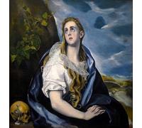 YIMACBJXX Pinturas Famosas Cuadro Arte Pared Pintura Decorativa Santa Maria Maddalena Penitente Dipinto di El Greco para la Decoración de la Sala de Estar 60x90cm