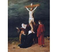 YIMACBJXX Pinturas Famosas Cuadro en Lienzo Artistica Imagen Lienzo Donne ai piedi della croce Mihaly Munkacsy para Decoración de Paredes 60x90cm