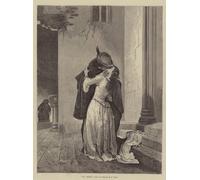YIMACBJXX Pinturas Famosas Cuadro en Lienzo Artistica Imagen Lienzo Il Bacio by Francesco Hayez para Decoración de Paredes 60x90cm