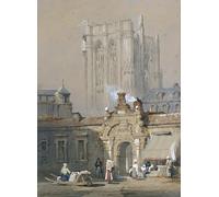 YIMACBJXX Pinturas Famosas Cuadro en Lienzo Artistica Imagen Lienzo la vecchia torre della cattedrale di Colonia di Samuel Prout para Decoración de Paredes 60x90cm
