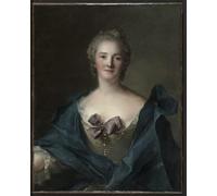 YIMACBJXX Pinturas Famosas Cuadro en Lienzo Artistica Imagen Lienzo Ritratto di donna di Jean Marc Nattier para Decoración de Paredes 60x90cm