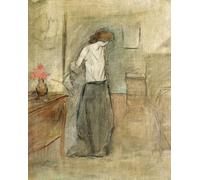 YIMACBJXX Pinturas Famosas Cuadro en Lienzo Artistica Imagen Lienzo una donna che si spoglia di Jean Louis Forain para Decoración de Paredes 60x90cm