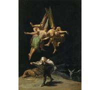 YIMACBJXX Pinturas Famosas Cuadro en Lienzo Artistica Imagen Lienzo Vuelo De Brujas di Francisco De Goya para Decoración de Paredes 60x90cm