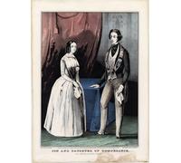 YIMACBJXX Pinturas Famosas Impresiones de Lienzo Pintura Poster Figlio e figlia della temperanza El Snow di Nathaniel Currier para la Decoración del Hogar de la Oficina 60x90cm