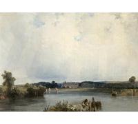 YIMACBJXX Pinturas Famosas Impresiones de Lienzo Pintura Poster il castello della duchessa di Berry di Richard Parkes Bonington para la Decoración del Hogar de la Oficina 60x90cm