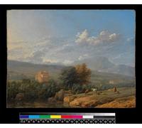 YIMACBJXX Pinturas Famosas Impresiones de Lienzo Pintura Poster Paesaggio italiano prima di Karel Dujardin para la Decoración del Hogar de la Oficina 60x90cm